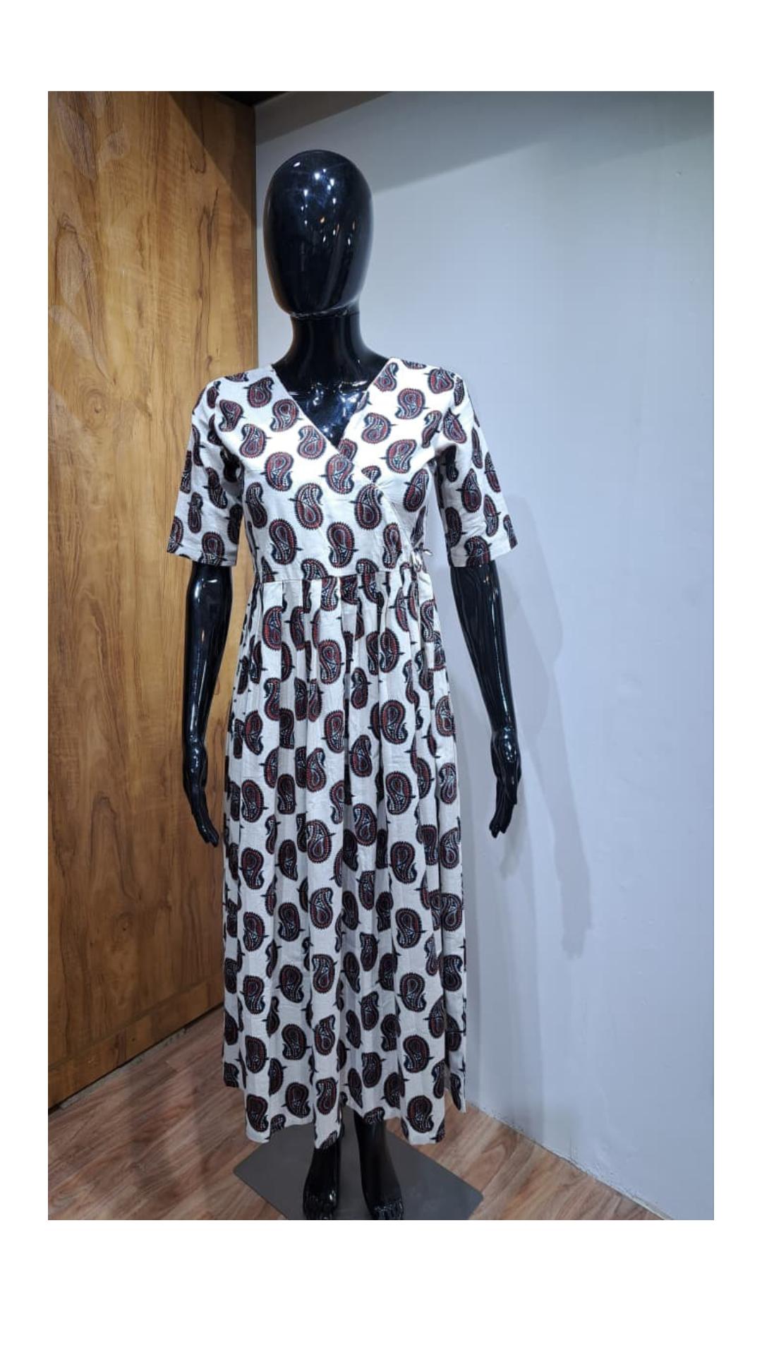 White Cotton Handblock Kurta