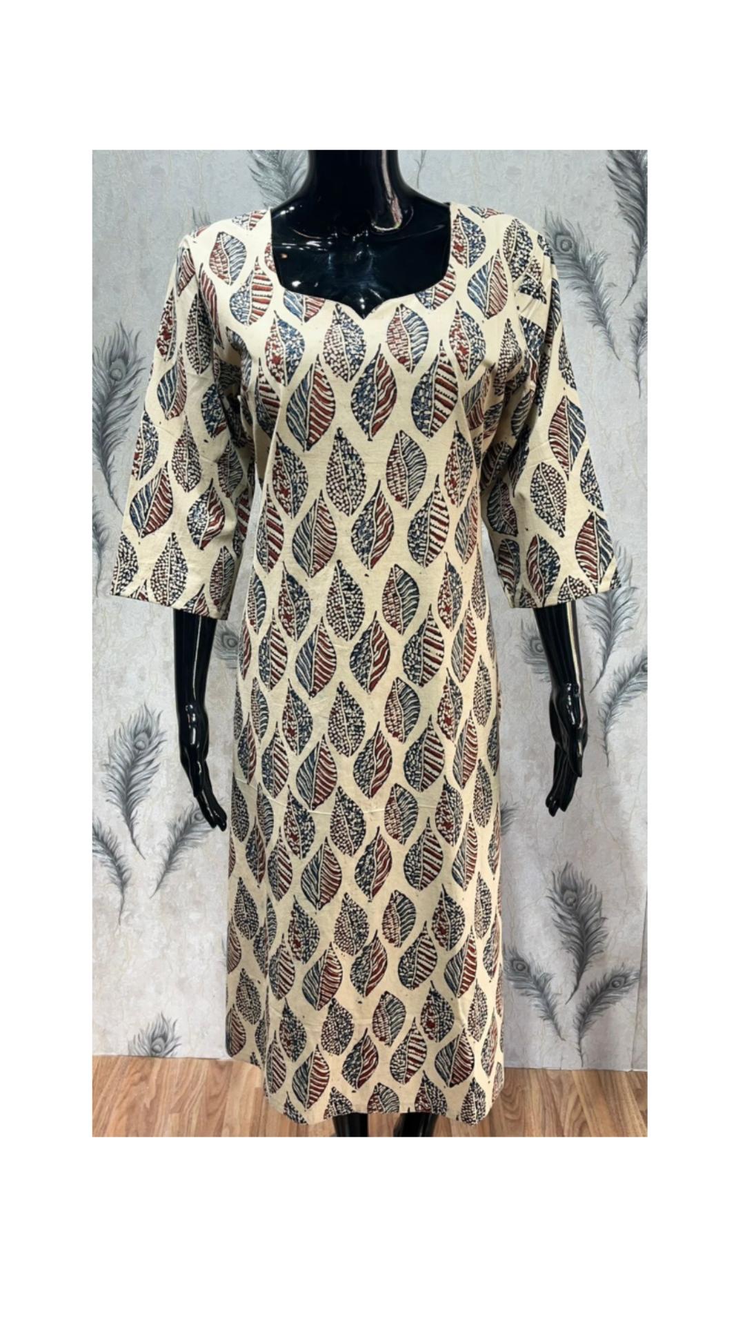 Ajrakh Cotton Handblook Kurta